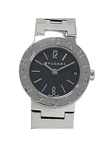 Bvlgari Bulgari BVLGARI Women's Watch, Brand: Date Quartz QZ Stainless Steel SS BB23SS Silver Black Round (view 2)