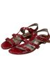 Ecco 100% Leather Red Sandals Size EU 40 - photo 1