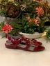 Ecco 100% Leather Red Sandals Size EU 40 - photo 4
