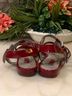 Ecco 100% Leather Red Sandals Size EU 40 - photo 5
