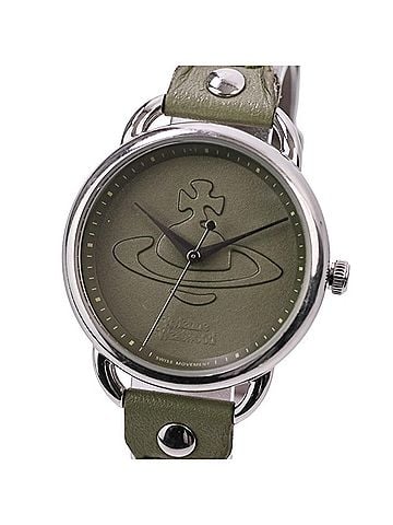 Vivienne Westwood Vivienne Westwood Carnaby Quartz Watch VV163OLSL Khaki Silver Color Women's (view 1)