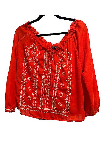 American Eagle Outfitters Long Sleeve Blouse (view 1)