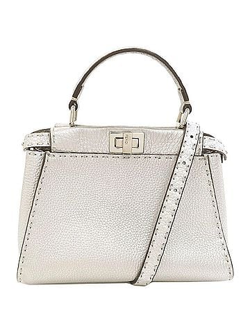 Fendi Fendi Peekaboo Mini Selleria 2-Way Handbag, Calfskin, Women's FENDI (view 1)