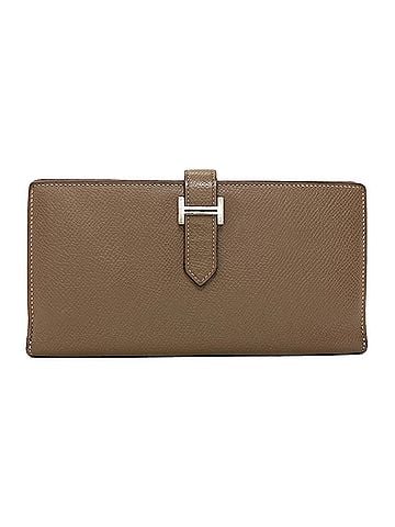 Hermès Hermes Bearn Soufflé Long Wallet with Silver Hardware, Epsom Leather, Women's (view 1)