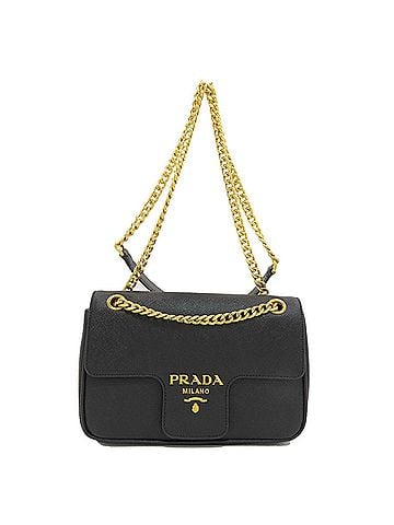 Prada Prada Chain Shoulder Bag, Saffiano Leather, Women's PRADA (view 1)