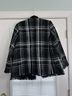 Express Plaid Black White Jacket Size XL - photo 3