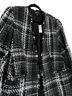 Express Plaid Black White Jacket Size XL - photo 2