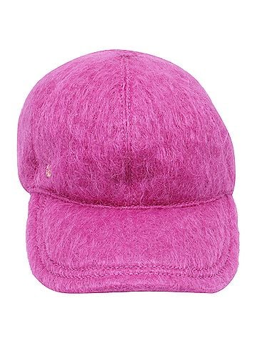 Gucci Gucci GG Lauren Baseball Hat in Pink Mohair (view 1)