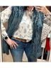 ECI 50% Polyester 50% Acrylic 100% Polyester Green Blue Vest Size M - photo 6