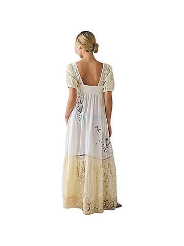 Kimchi Blue Ever After Embroidery Babydoll Maxi Dress Casual Dress (view 2)