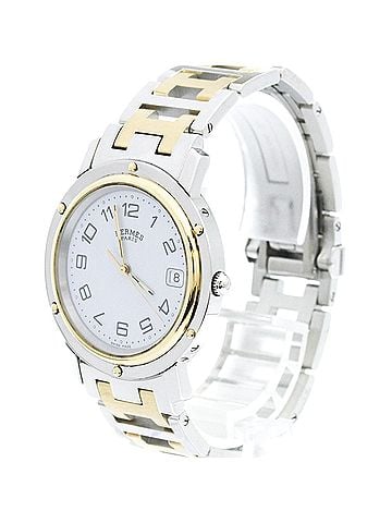 Hermès HERMES Clipper Gold Plated Steel Quartz Mens Watch CL6.720 Polished (view 2)