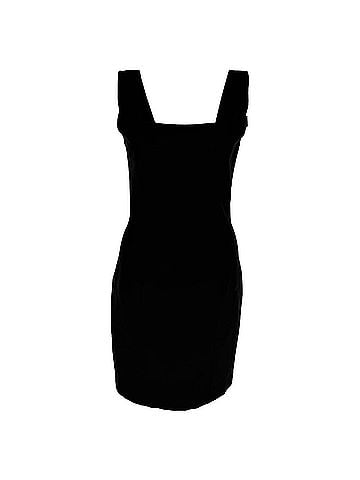 Dolce & Gabbana Dolce &amp; Gabbana Square-Neck Mini Dress in Black Viscose (view 1)