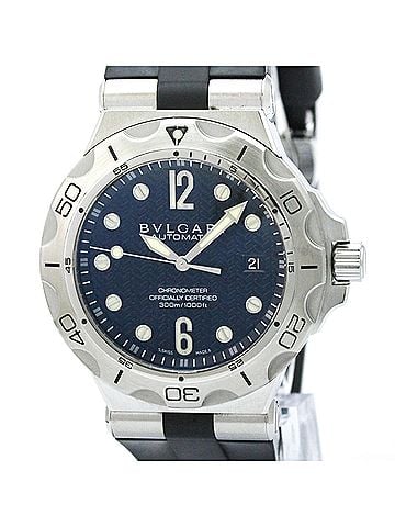Bvlgari BVLGARI Diagono Scuba Aqua Steel Automatic Mens Watch DP42SSD (view 1)