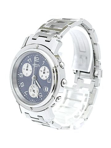 Hermès HERMES Clipper Chronograph Quartz Mens Watch CL1.910 Polished (view 2)
