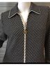 St. John Stripes Black White Jacket Size 8 - photo 3