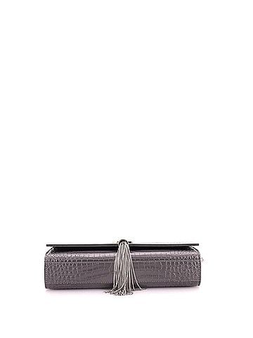 Saint Laurent Classic Monogram Tassel Crossbody Bag Crocodile Embossed Leather Medium (view 2)