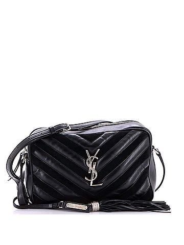 Saint Laurent Lou Camera Bag Matelasse Chevron Leather and Suede Small (view 1)