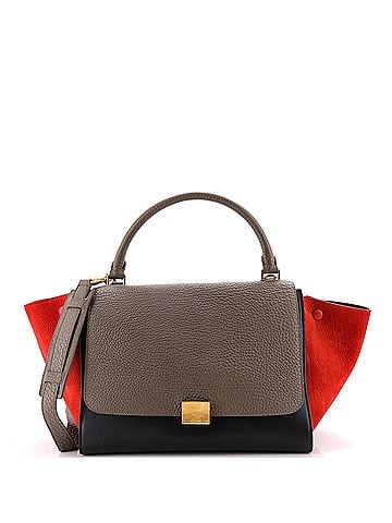 Céline Tricolor Trapeze Bag Leather Medium (view 1)