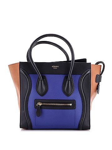 Céline Tricolor Luggage Bag Leather Micro (view 1)