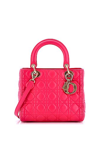 Christian Dior Lady Dior Bag Cannage Quilt Lambskin Medium (view 1)