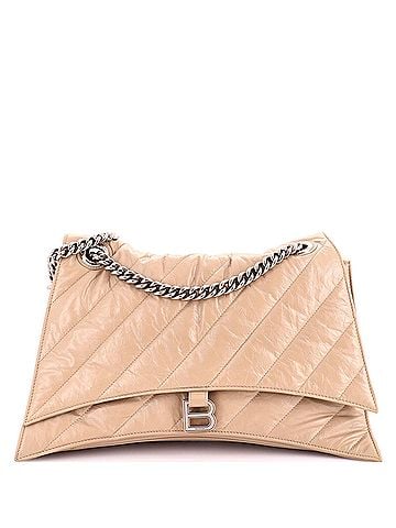 Balenciaga Crush Chain Flap Bag Quilted Crushed Calfskin Large (view 1)