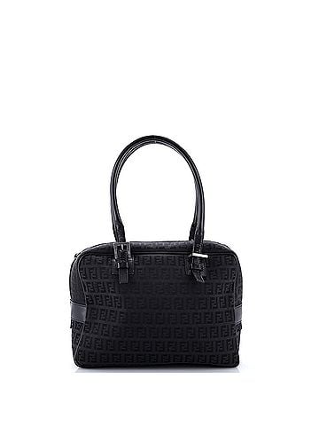 Fendi Vintage Boston Bag Zucchino Canvas Medium (view 1)