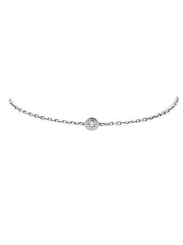 Cartier D'Amour Bracelet 18K White Gold and Diamond Small (view 1)