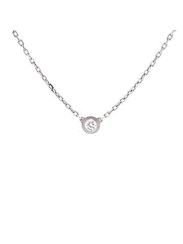 Cartier Cartier D'Amour Pendant Necklace 18K White Gold with Diamond Small (view 1)