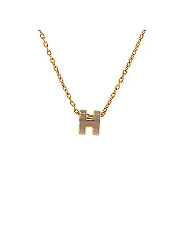 Hermès Pop H Pendant Chain Necklace Metal and Enamel Mini (view 1)