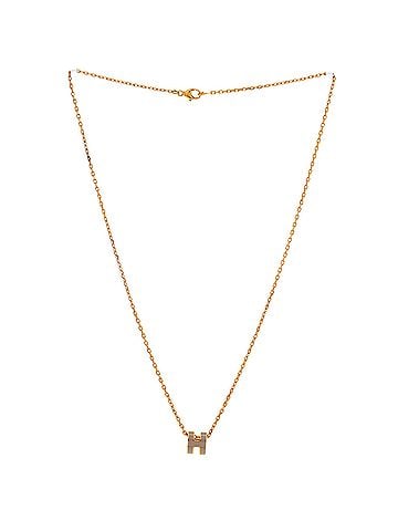 Hermès Pop H Pendant Chain Necklace Metal and Enamel Mini (view 2)