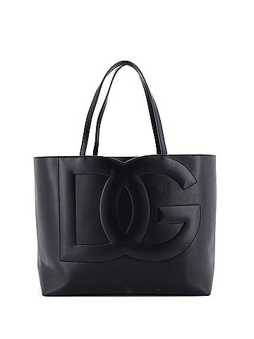 Dolce & Gabbana DG Logo Shopper Tote Leather Medium (view 1)