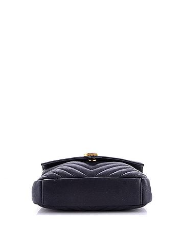 Saint Laurent Classic Monogram College Bag Matelasse Chevron Leather Medium (view 2)