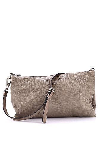 Prada Flat Zip Crossbody Bag Vitello Daino Mini (view 1)