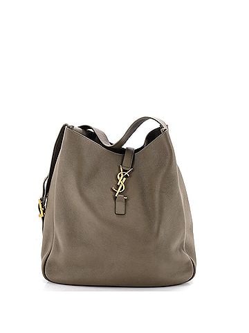 Saint Laurent Le 5 a 7 Supple Hobo Leather Large (view 1)