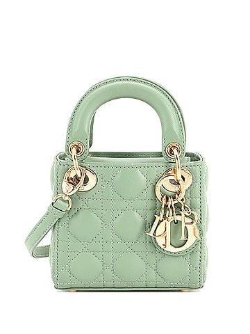 Christian Dior Lady Dior Bag Cannage Quilt Lambskin Micro (view 1)
