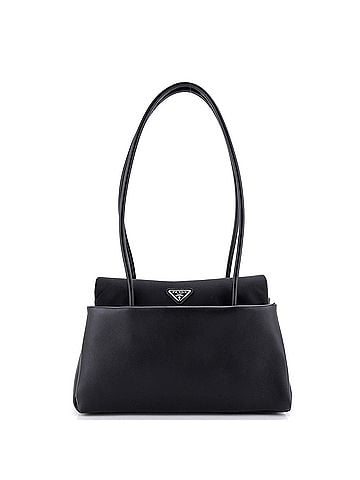Prada Passage Shoulder Bag Leather and Re-Nylon Medium (view 1)
