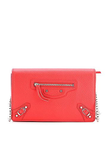 Balenciaga City Classic Studs Wallet on Chain Leather Small (view 1)