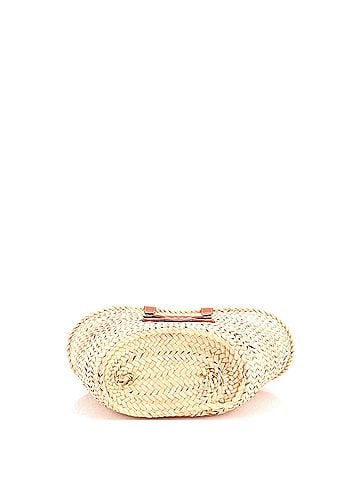 Céline Classic Panier Basket Tote Raffia and Leather Teen (view 2)