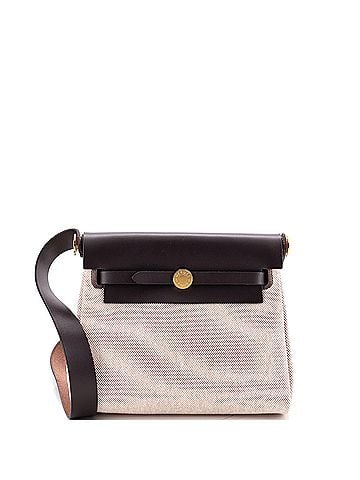 Hermès Herbag Zip Toile and Leather 20 (view 1)