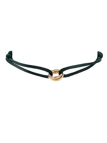 Cartier Trinity On Cord Bracelet Silk Cord with 18K Tricolor Gold (view 1)