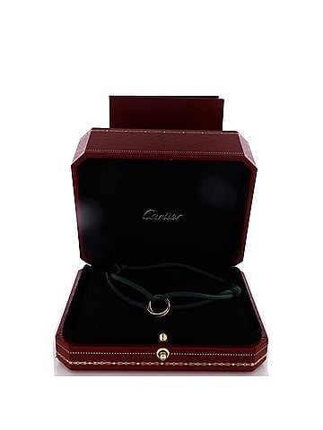 Cartier Trinity On Cord Bracelet Silk Cord with 18K Tricolor Gold (view 2)