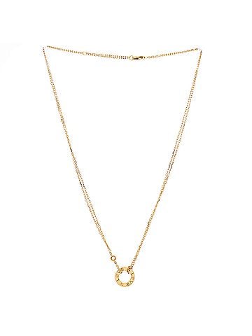 Cartier 2 Diamonds Love Pendant Necklace 18K Yellow Gold and Diamonds (view 2)