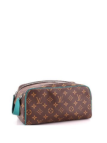 Louis Vuitton Dopp Kit Toiletry Pouch Macassar Monogram Canvas (view 2)