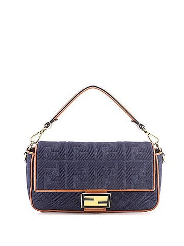Fendi Baguette NM Bag Zucca Embroidered Canvas Medium (view 1)