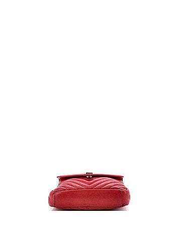 Saint Laurent Classic Monogram College Bag Matelasse Chevron Leather Medium (view 2)