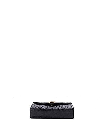 Saint Laurent Classic Monogram Envelope Satchel Mixed Matelasse Leather Small (view 2)