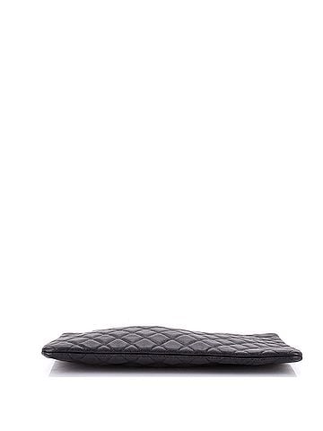 Chanel O Case Clutch Quilted Caviar Large (view 2)
