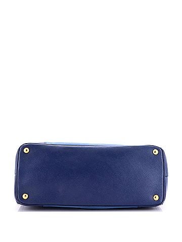 Prada Bicolor Double Zip Lux Tote Saffiano Leather Medium (view 2)