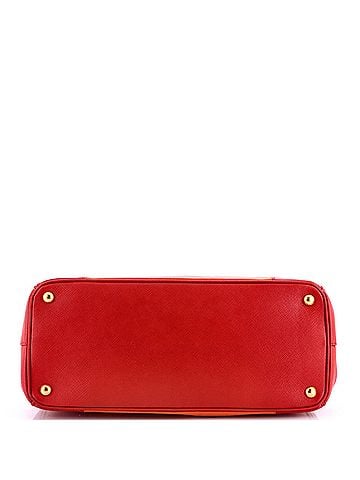 Prada Bicolor Double Zip Lux Tote Saffiano Leather Medium (view 2)