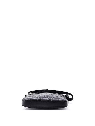 Gucci Front Zip Messenger GG Embossed Perforated Leather Small (view 2)